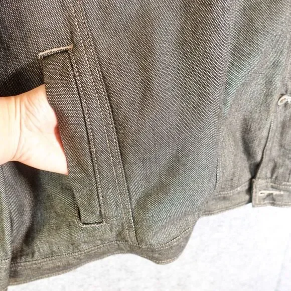 Vintage Pelle Pelle Denim Jacket 6XL Black Retro Trucker Baggy‎ MARC BUCHANAN